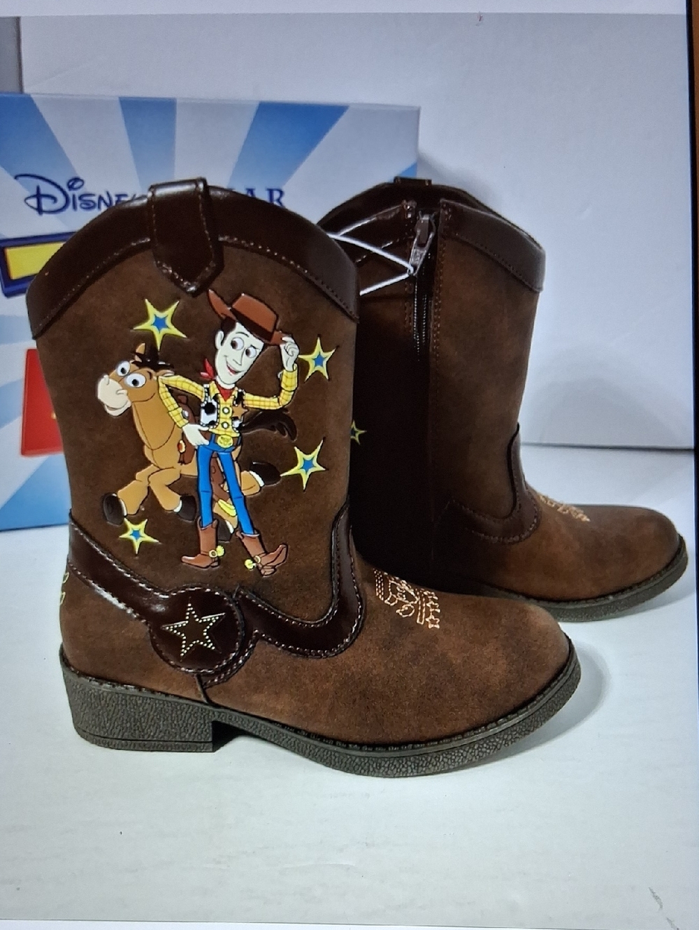 Boys Size 11 Disney Toy Story Woody Western Boots New With Box